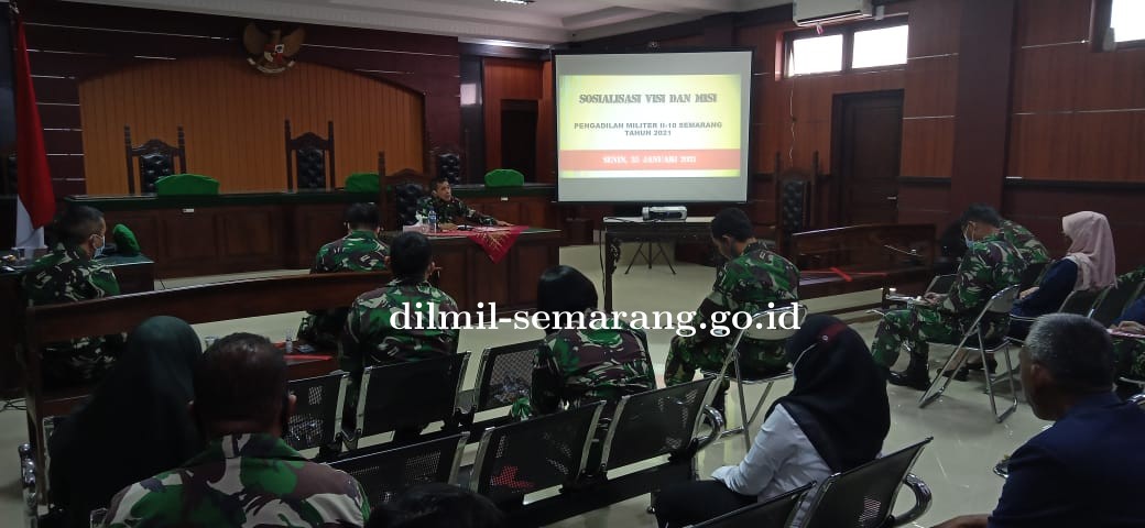 Rapat Sosialisasi Visi dan Misi Pengadilan Militer II-10 Semarang