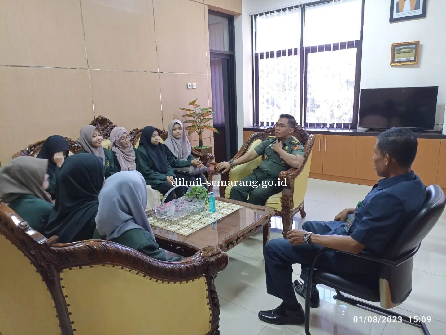Kepala Pengadilan Militer II-10 Semarang menerima mahasiswa Fakultas Hukum Universitas Islam Sultan Agung Semarang