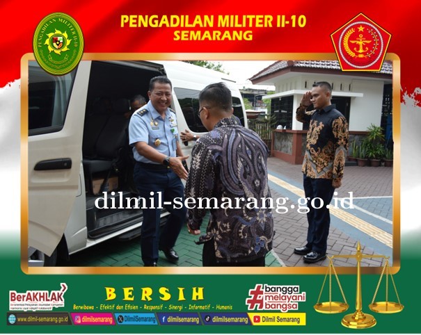 Sidang Keliling dan Pembinaan serta Pengawasan Kadilmiltama di Pengadilan Militer II-10 Semarang