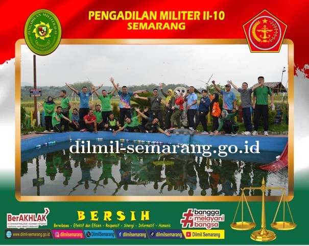 Olahraga bersama Pengadilan Militer II-10 Semarang