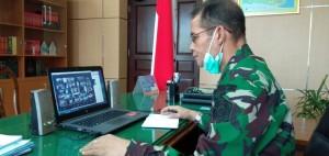 Kadilmil II-10 Semarang mengikuti zoom meeting/secara virtual dengan Sekretaris MA RI