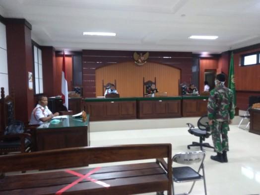 Pelaksanaan sidang Pengadilan Militer II-10 Semarang