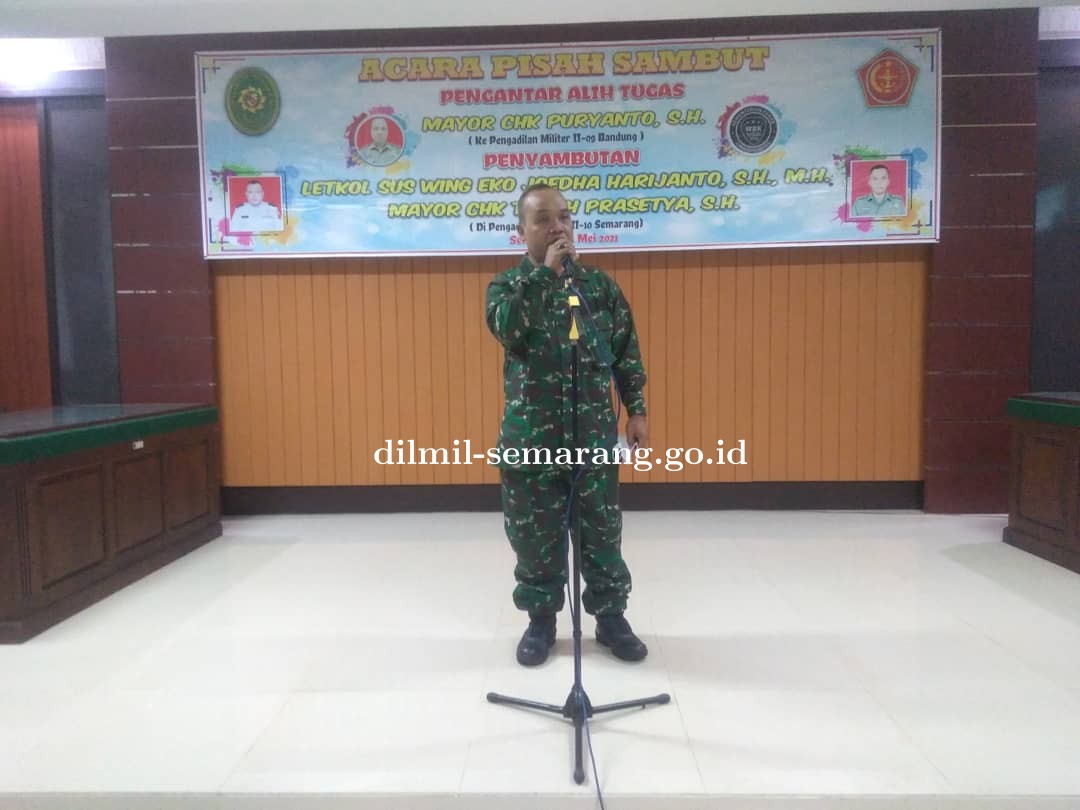 Pisah Sambut Pokkimmil Pengadilan Militer II-10 Semarang