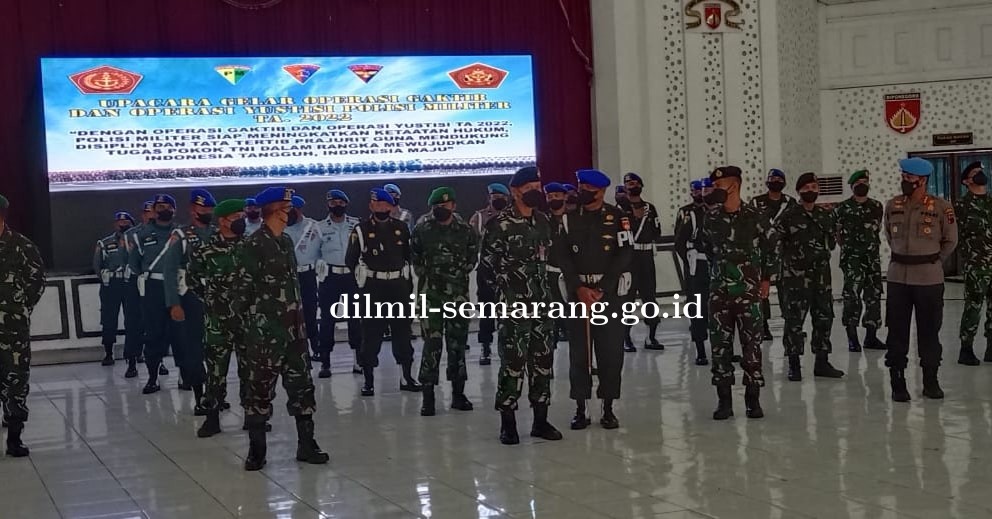 Upacara Virtual Gelar Pasukan Operasi Gaktib dan Yustisi Polisi Militer di Wilayah Kodam IV/Diponegoro
