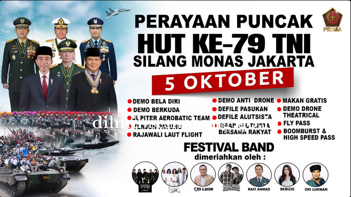 Perayaan Puncak HUT Ke-79 TNI