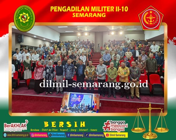 Kadilmil II-10 Semarang menghadiri Seminar Nasional Menyongsong Berlakunya KUHP Nasional Pidana Mati Bersyarat