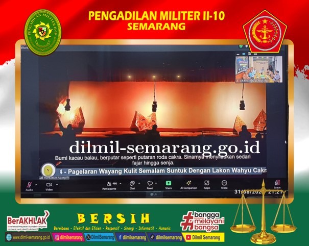 Pergelaran Wayang Kulit dengan lakon \"Wahyu Cakraningrat\"