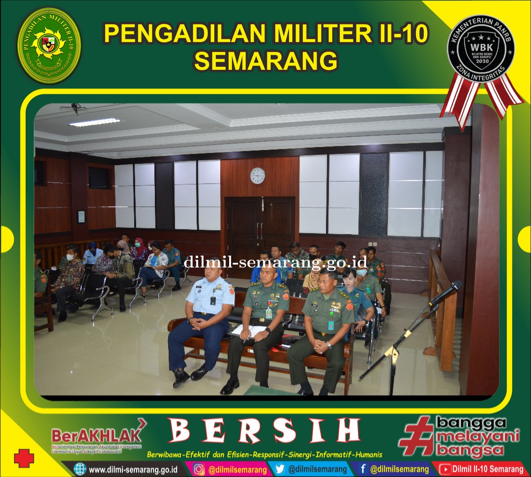 Rangkaian Rapat Satuan oleh Kadilmil II-10 Semarang