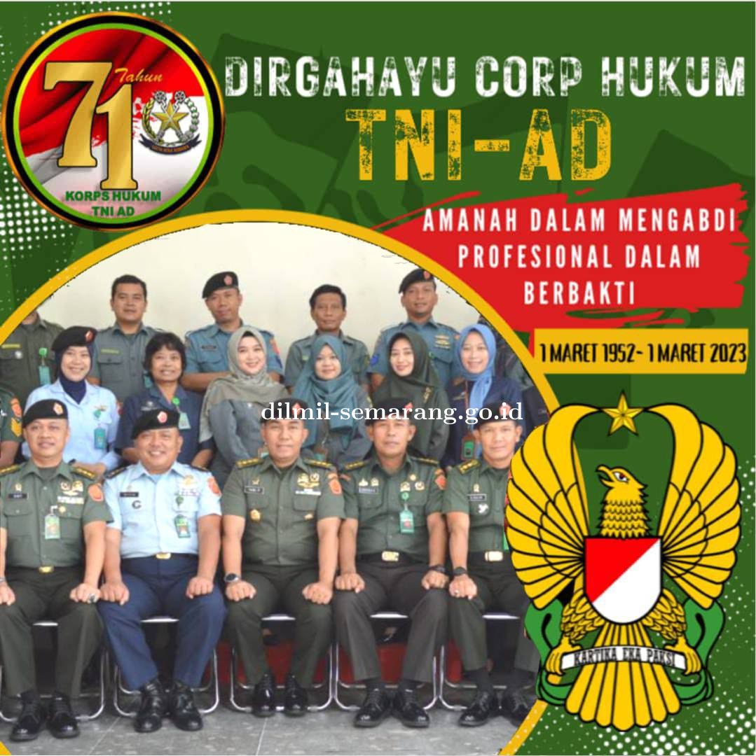 HUT ke-71 Corp Hukum TNI-AD